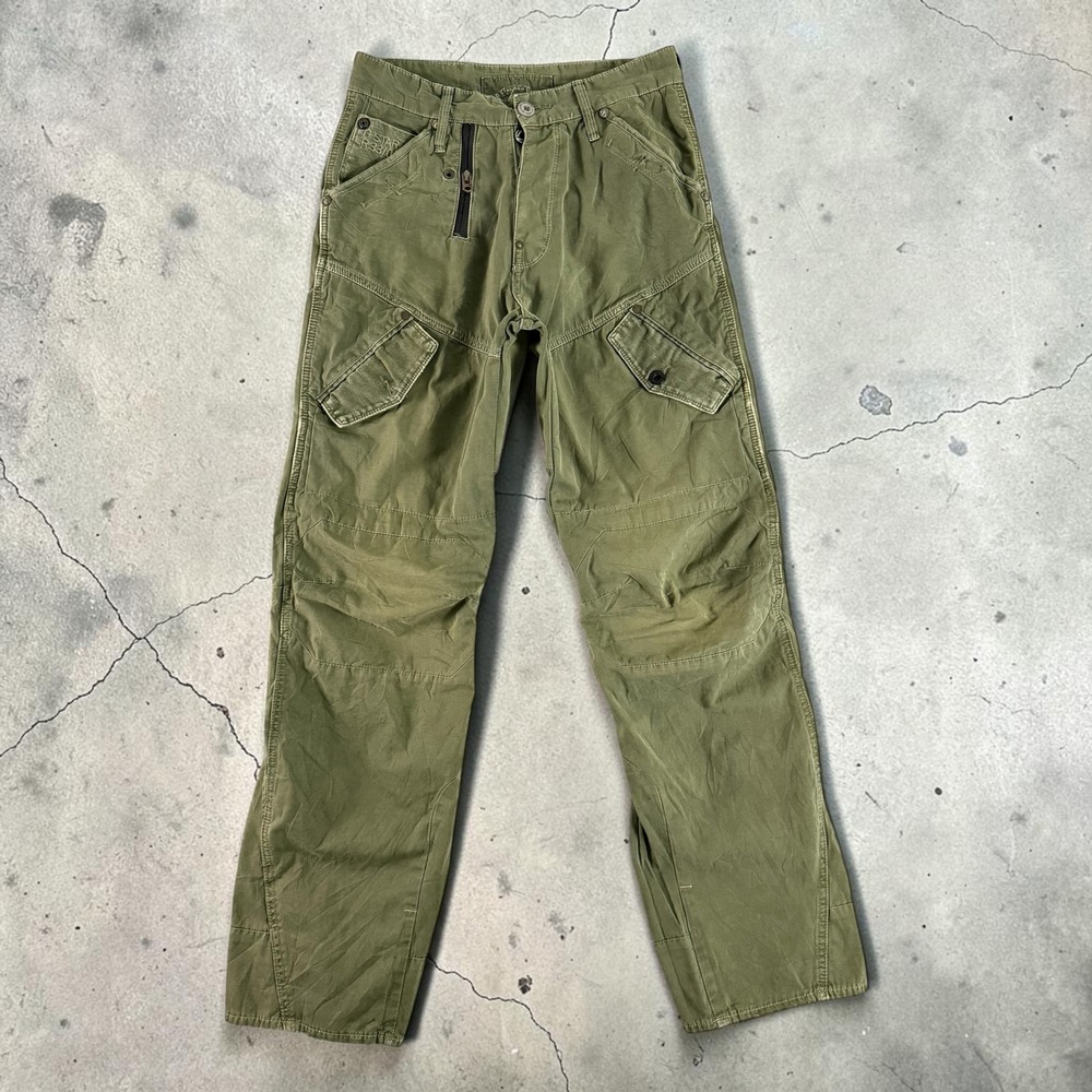 G-Star Raw Scuba Elwood Loose Cargo Pants Olive Green Mens 28x32 Tactical Pants
